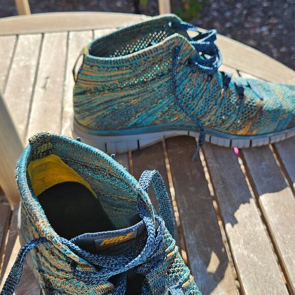 Nike Free Flyknit Chukka Mineral Teal Men running shoes, size 8 main image 10